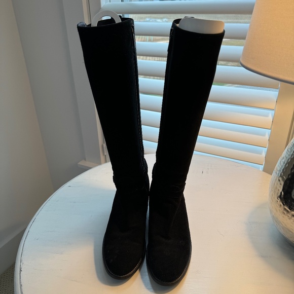 Aquatalia Tall Lined Weatherproof Black Boots - Picture 1 of 10